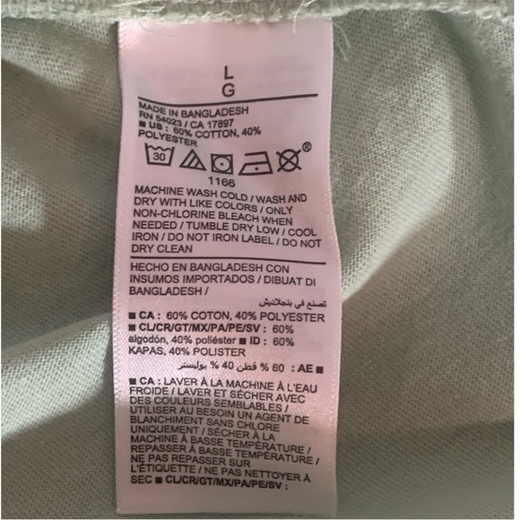 Old Navy Men Short Sleeve Core Vee T Shirt Pale Glass Soft Wash Size Large New - Picture 5 of 6